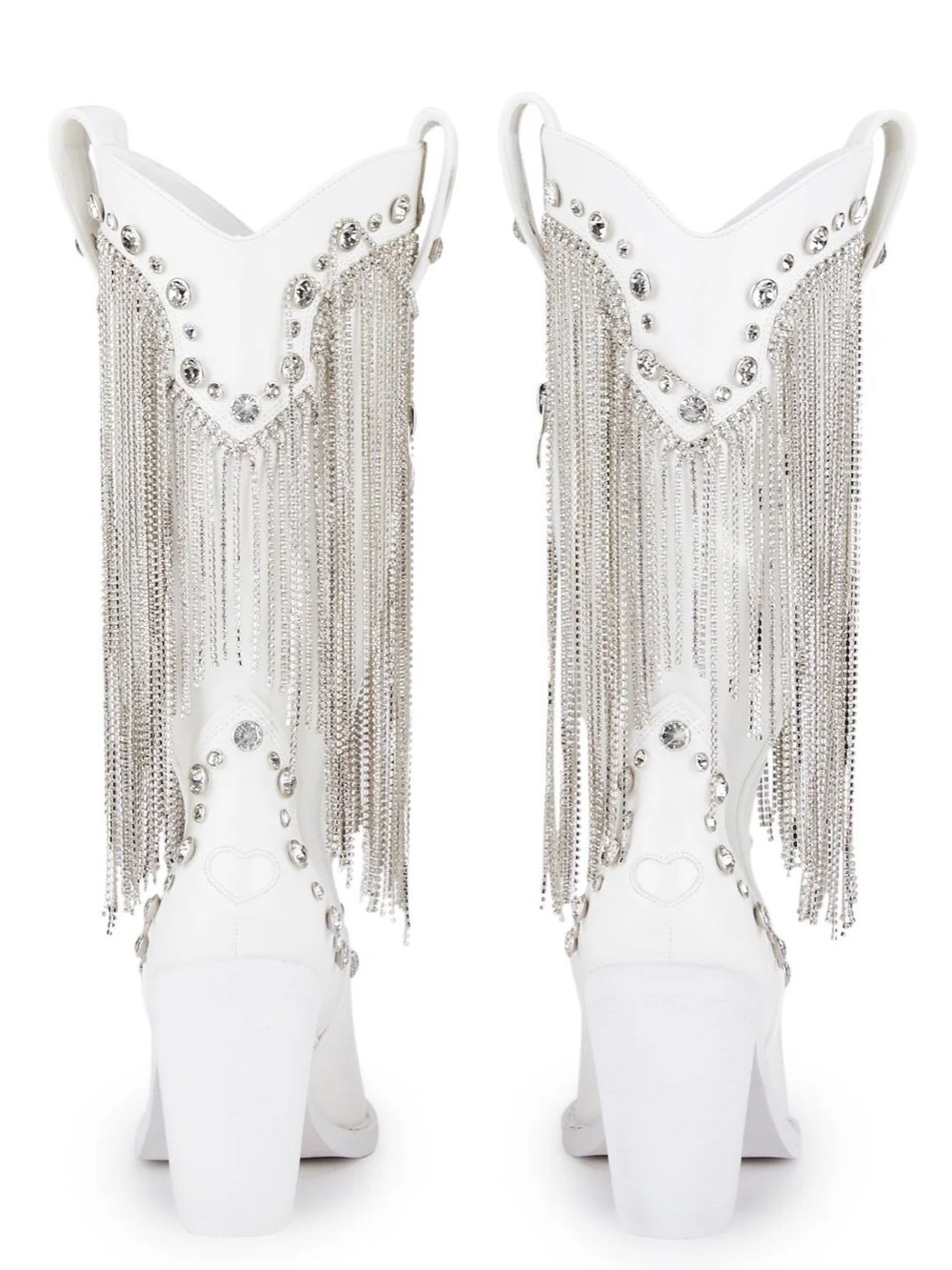 NWOT Women’s Fringe Rhinestone Cowboy Boots (Size: 9) - Picture 6 of 8